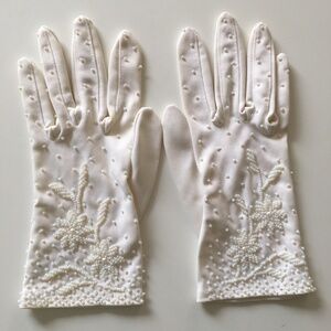 Vintage Beaded Gloves